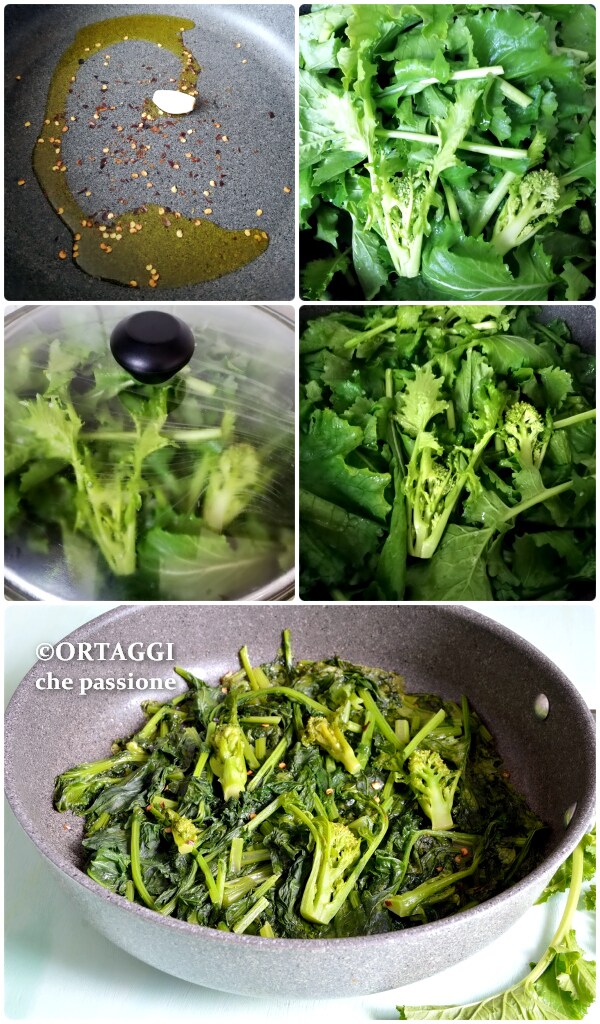 cime di rapa na frigideira - ORTAGGI que passione