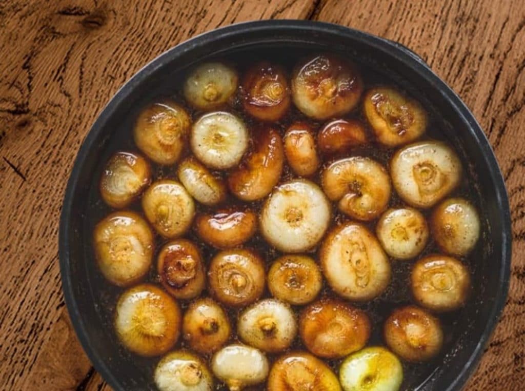 A receita de cebolinhas agridoce