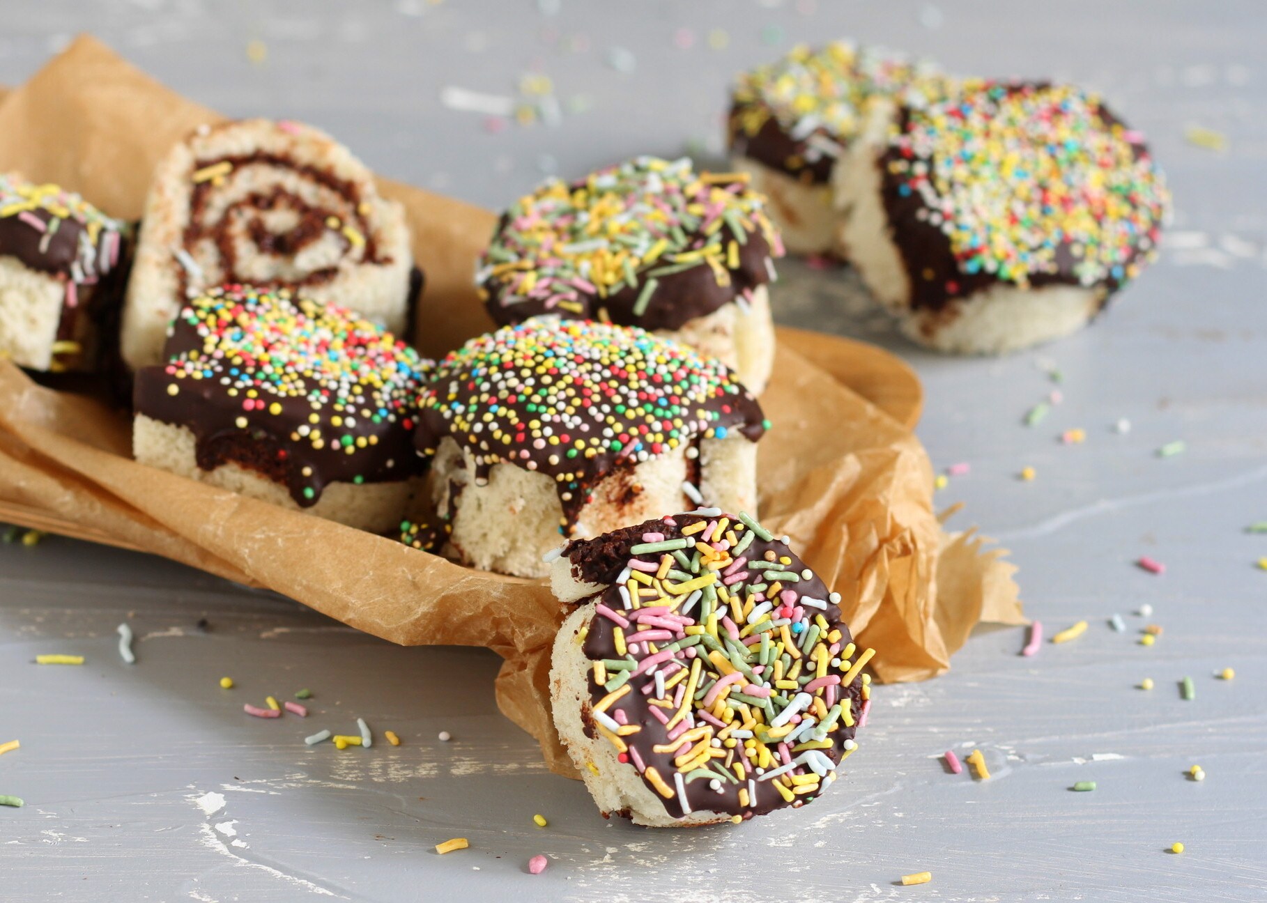 Rondelinhas com creme de avelã