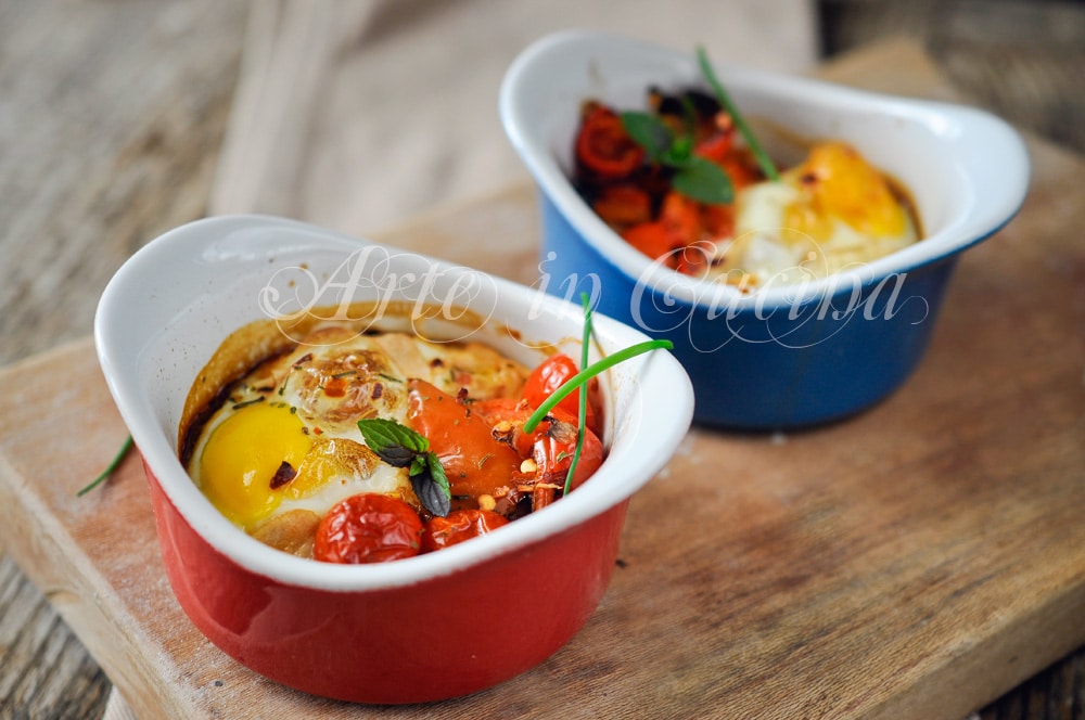 Cocotte de ovos e pimentão receita rápida