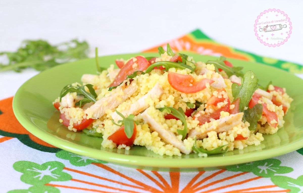 COUS COUS COM FRANGO E RÚCULA a receita mais fresca do verão