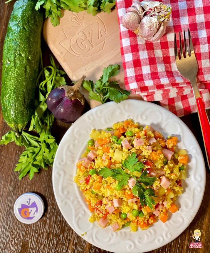 Cous cous RÁPIDO com Presunto e Legumes