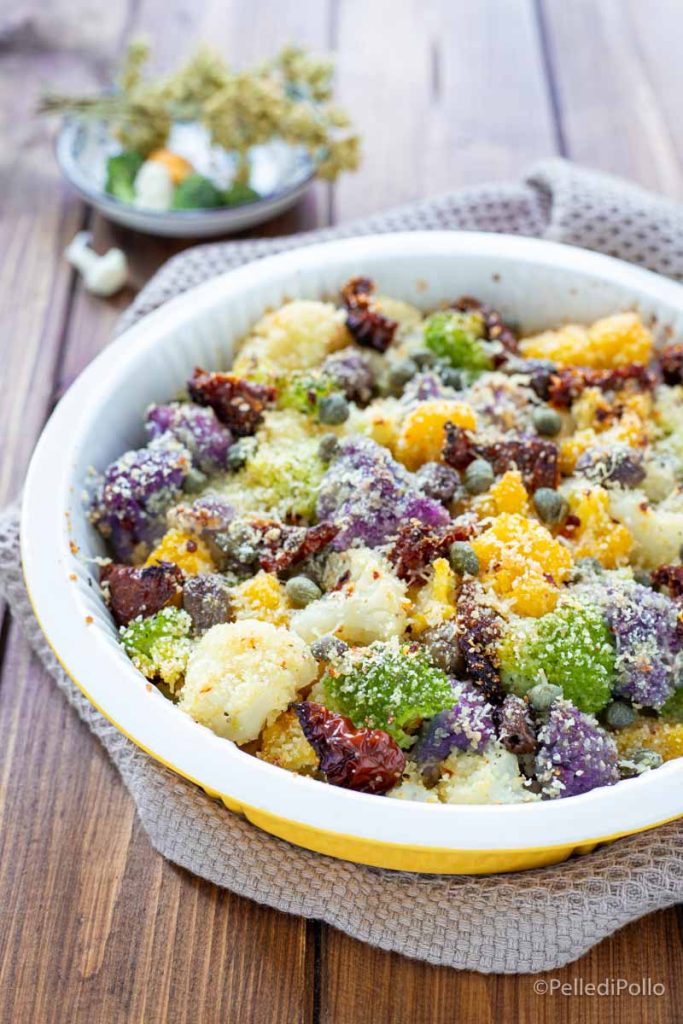 couve-flor gratinada à mediterrânea
