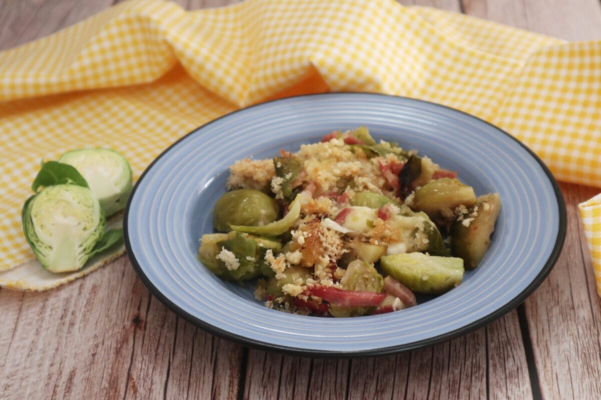 Couve-de-bruxelas gratinadas