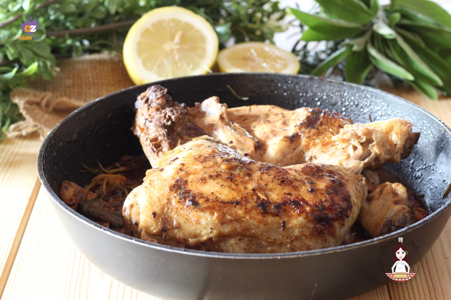 Coxas de frango ao limão