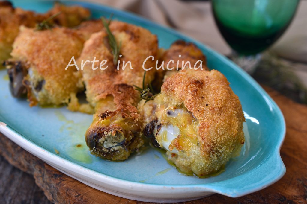 Coxas de frango gratinadas no forno