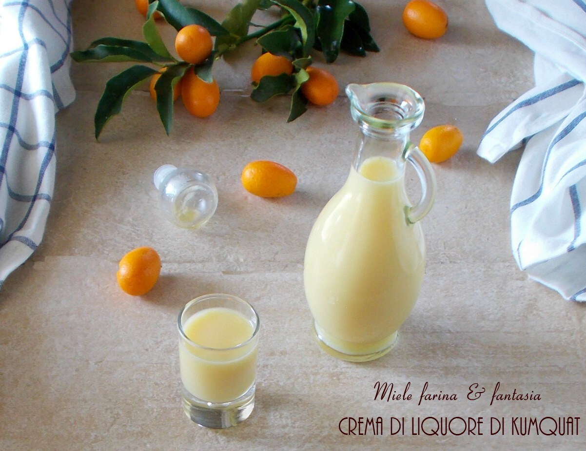 Creme de licor de kumquat