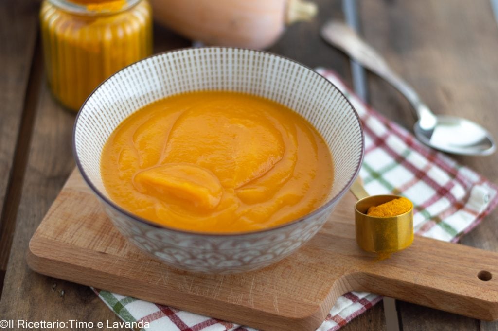 creme de abóbora e cúrcuma