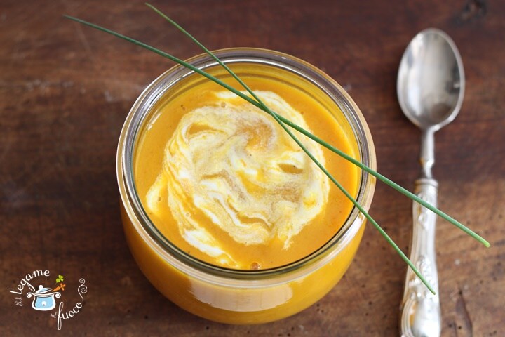 Creme de abóbora em potinho