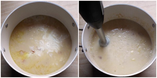 creme de batatas e cebolas - procedimento 3