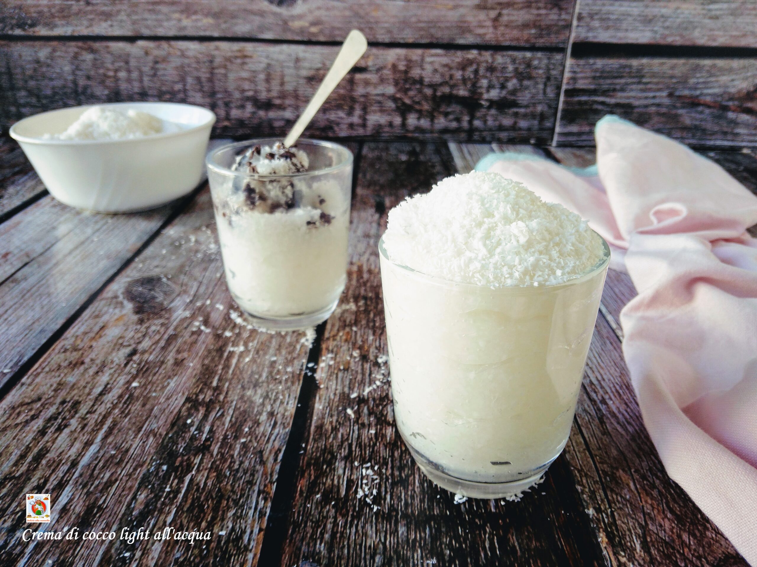 Creme de coco light à água (sem ovos e creme de leite)