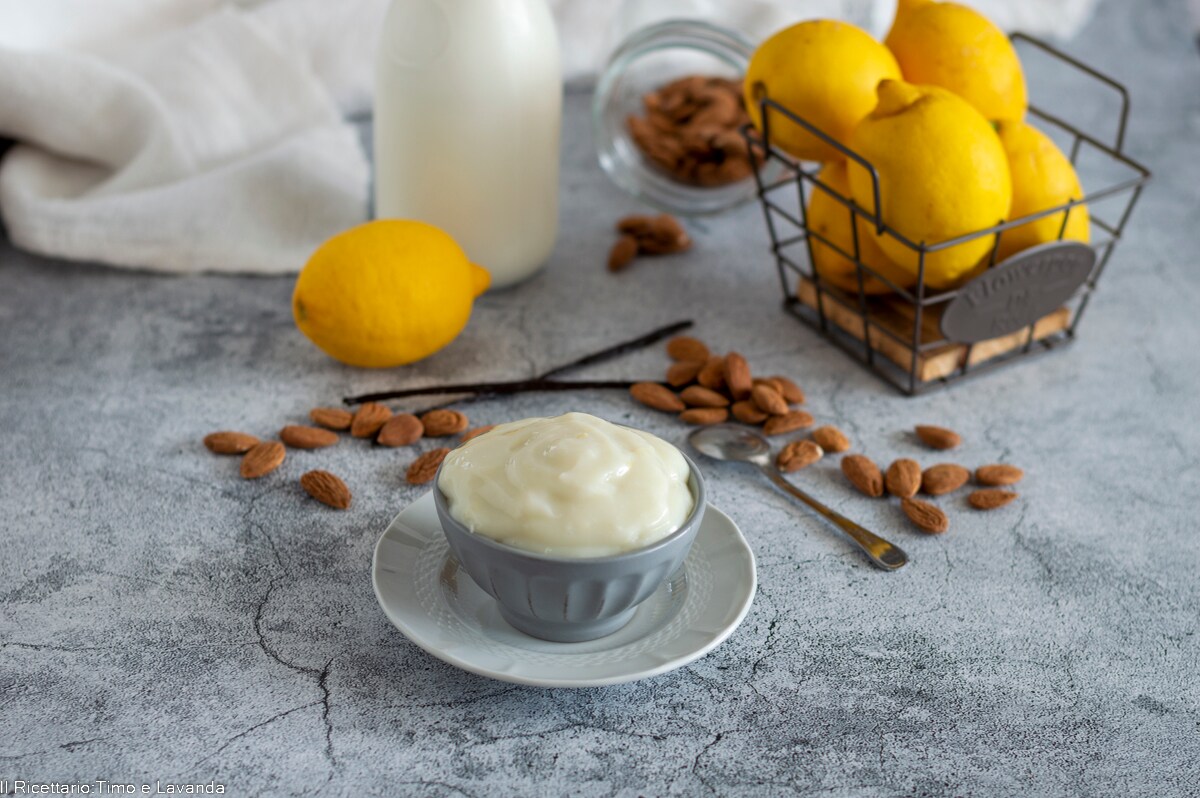 Creme de leite de amêndoa