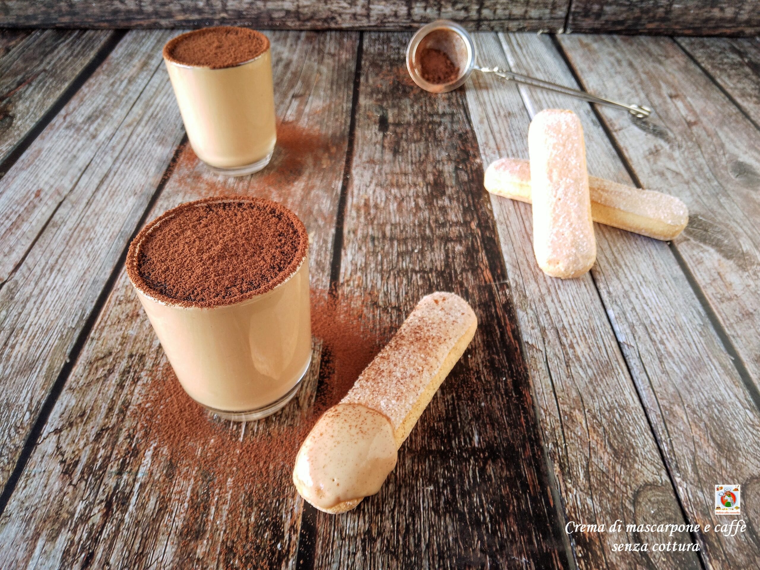 Creme de mascarpone e café sem cozimento (sem ovos e creme de leite)