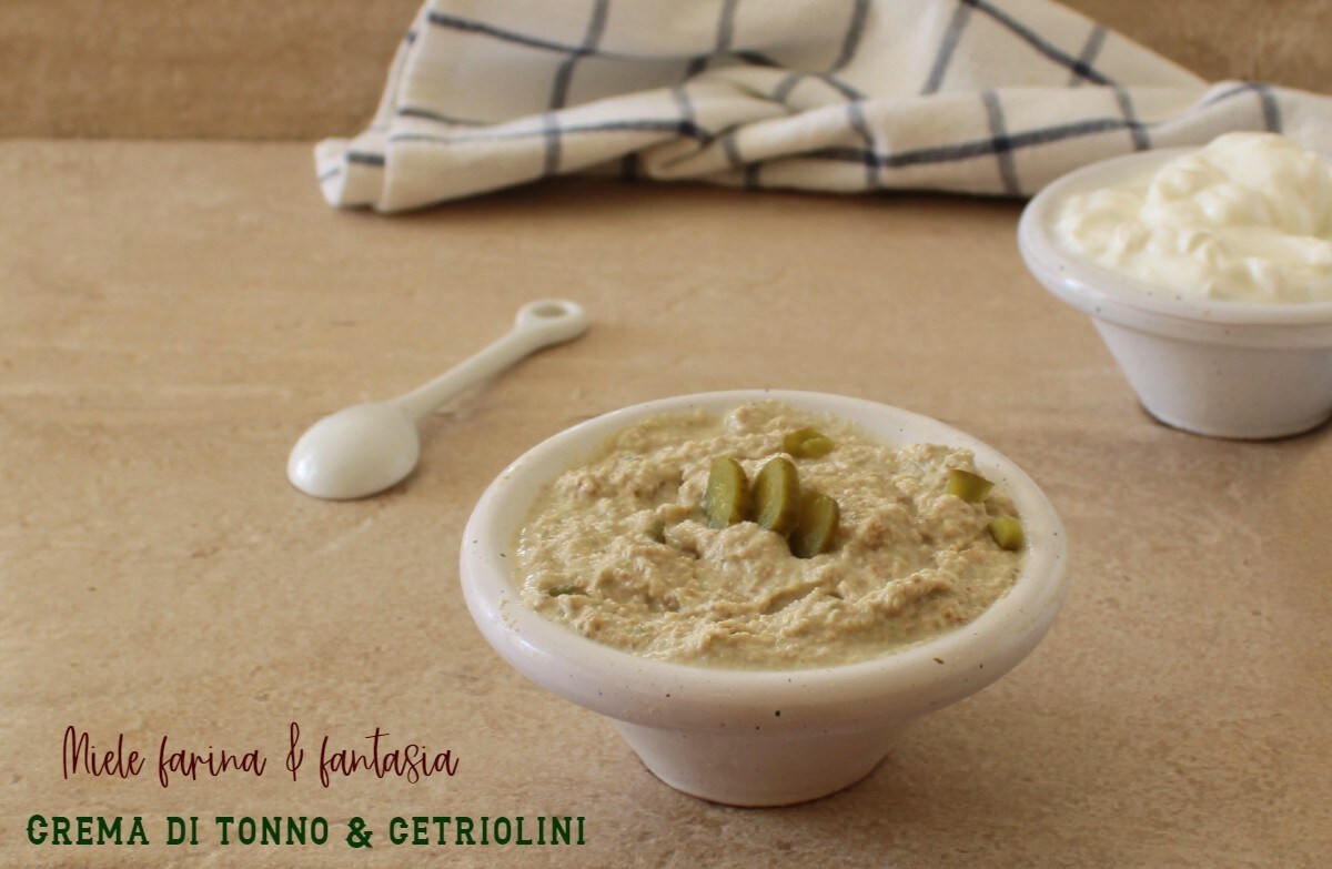Creme de atum com picles e iogurte grego