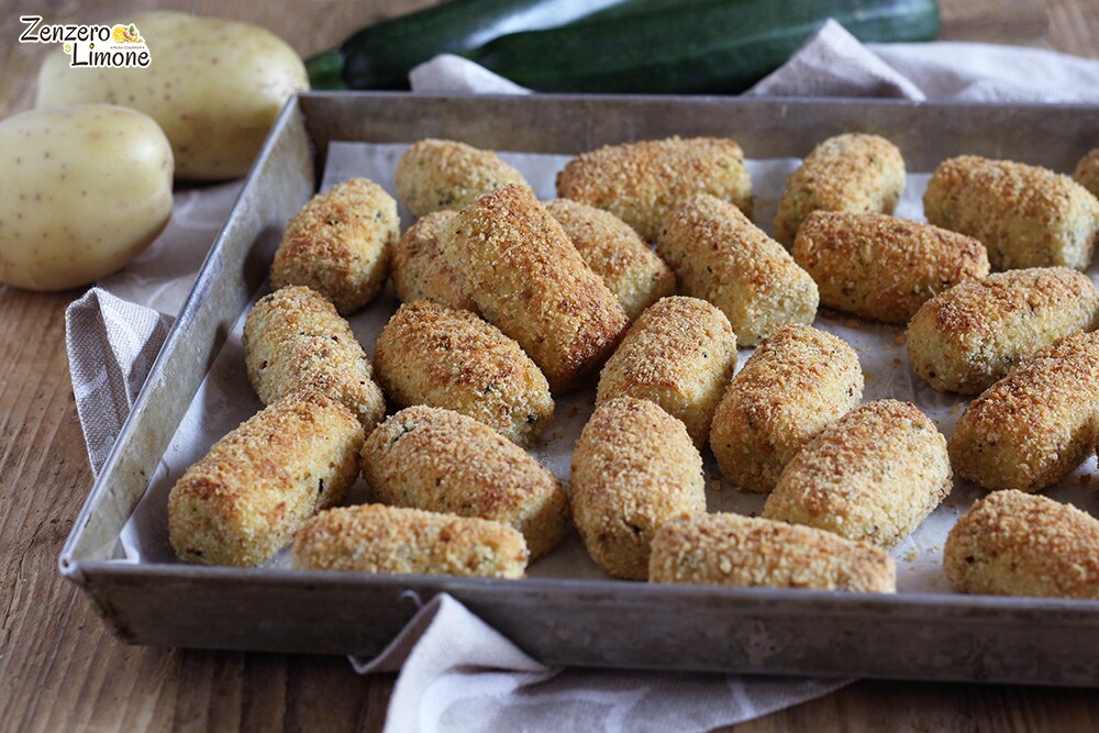 Croquetes de batata e abobrinha assados