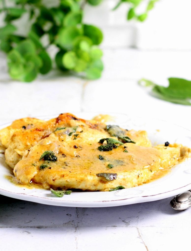 Escalopes de frango com mostarda e cerveja