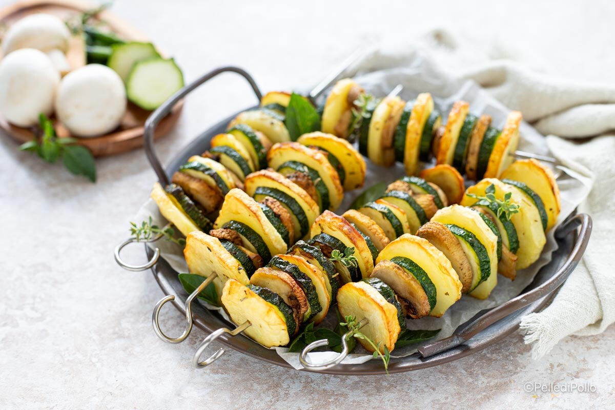 Espetinhos de legumes