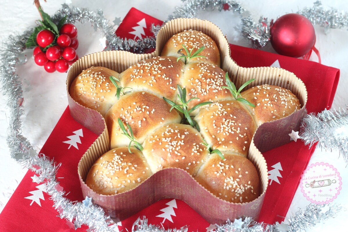 ESTRELA DE PÃES RECHEADOS um centro de mesa perfeito para o Natal