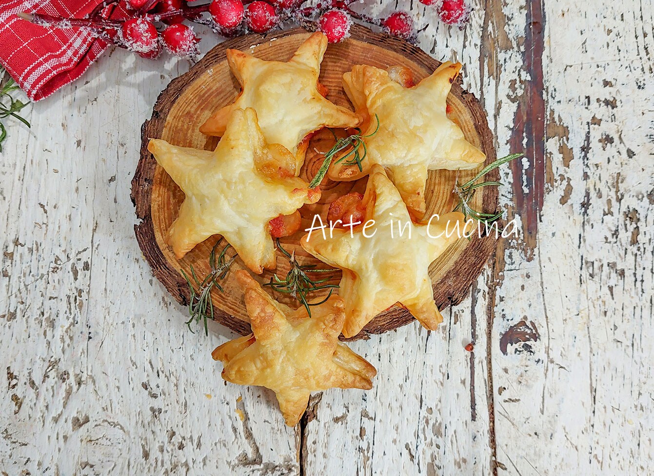 ESTRELINHAS DE MOZZARELLA e tomate sabor PIZZA com massa folhada