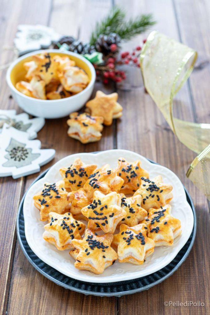 estrelinhas de massa folhada sabor pizza
