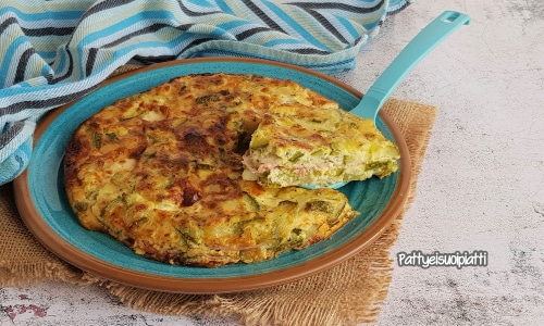 Omelete recheado no forno