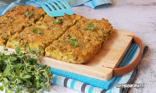Rocambole de vagem e batata