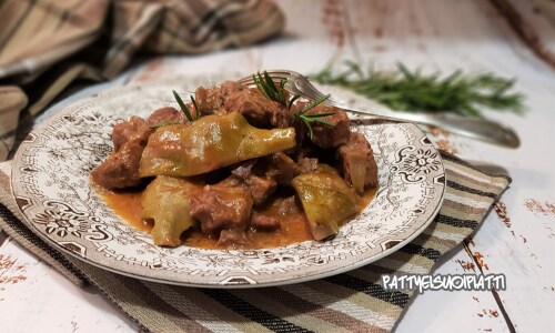 Ensopado de vitela com alcachofras