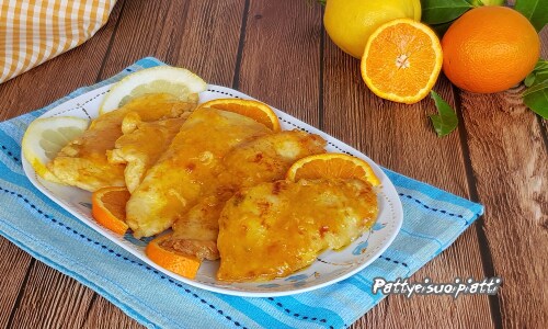 Escalopes de frango aos cítricos