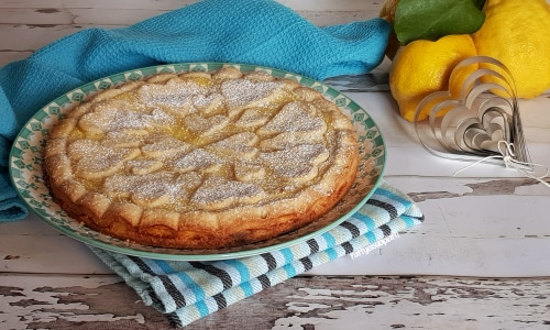 Torta com creme de limão