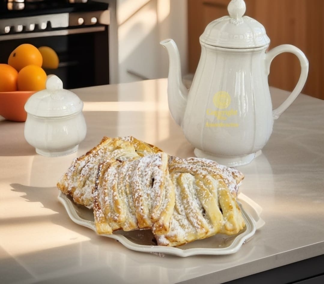 Os pacotinhos de massa folhada com chocolate