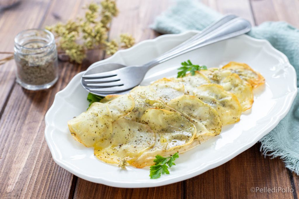 filés de robalo em crosta de batatas