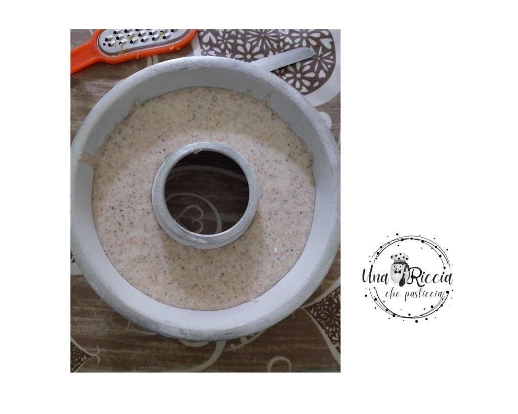 forma Bolo integral limão chia e aquafaba