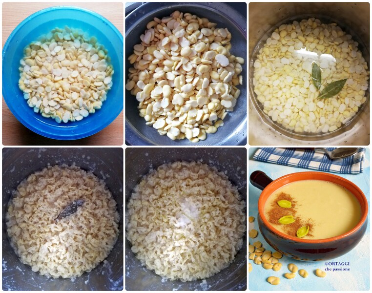 foto receita creme de favas secas descascadas e partidas - ORTAGGI che passione