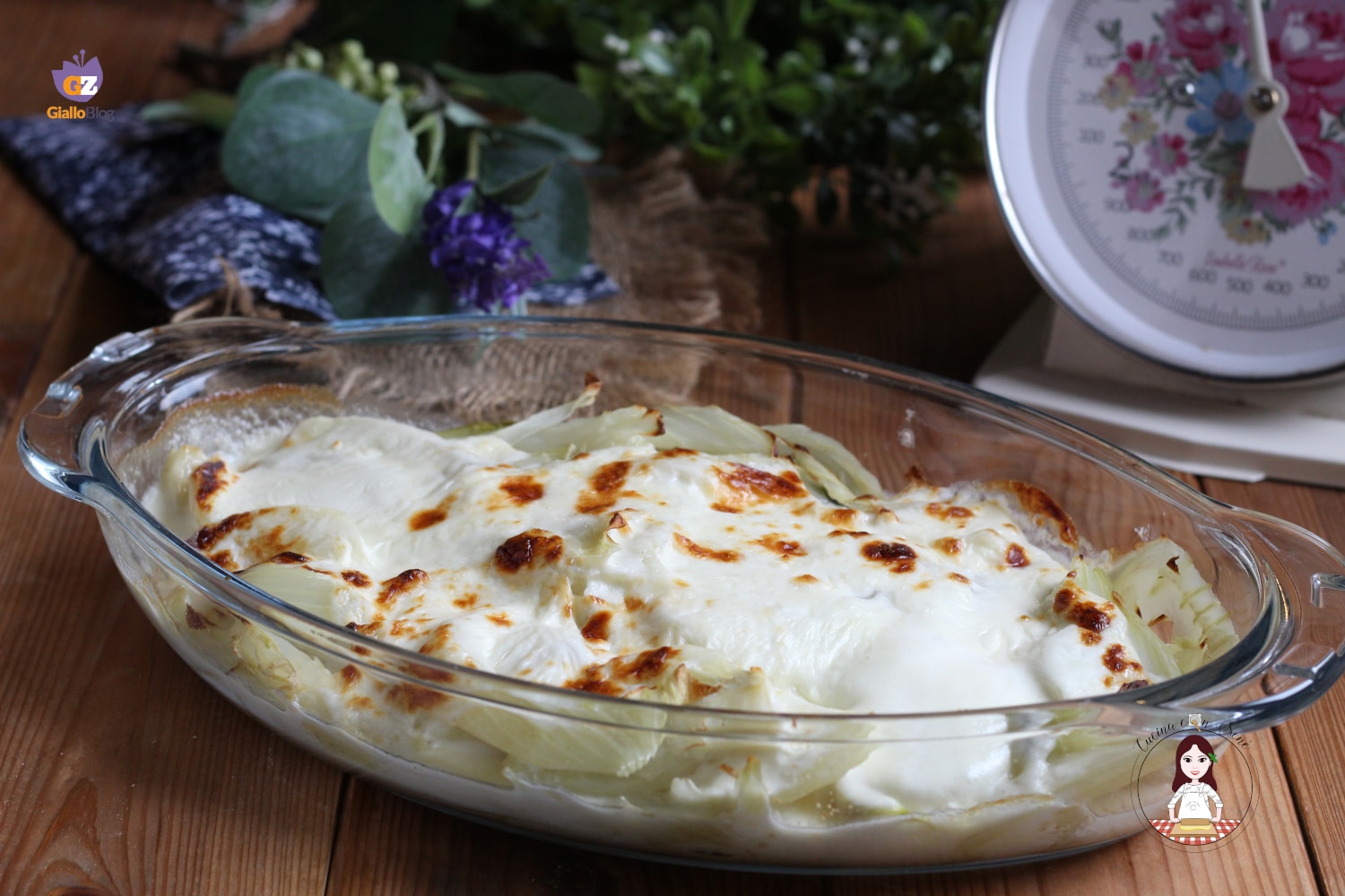 Funcho gratinado na fritadeira a ar