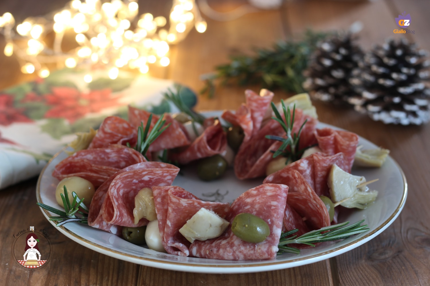 Aperitivo guirlanda de Natal