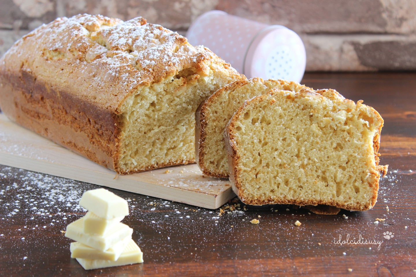 Plumcake de chocolate branco