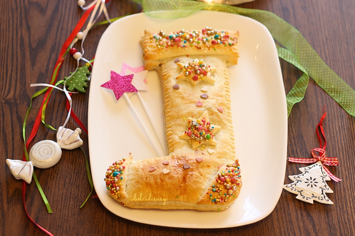 Meia da Befana de massa folhada