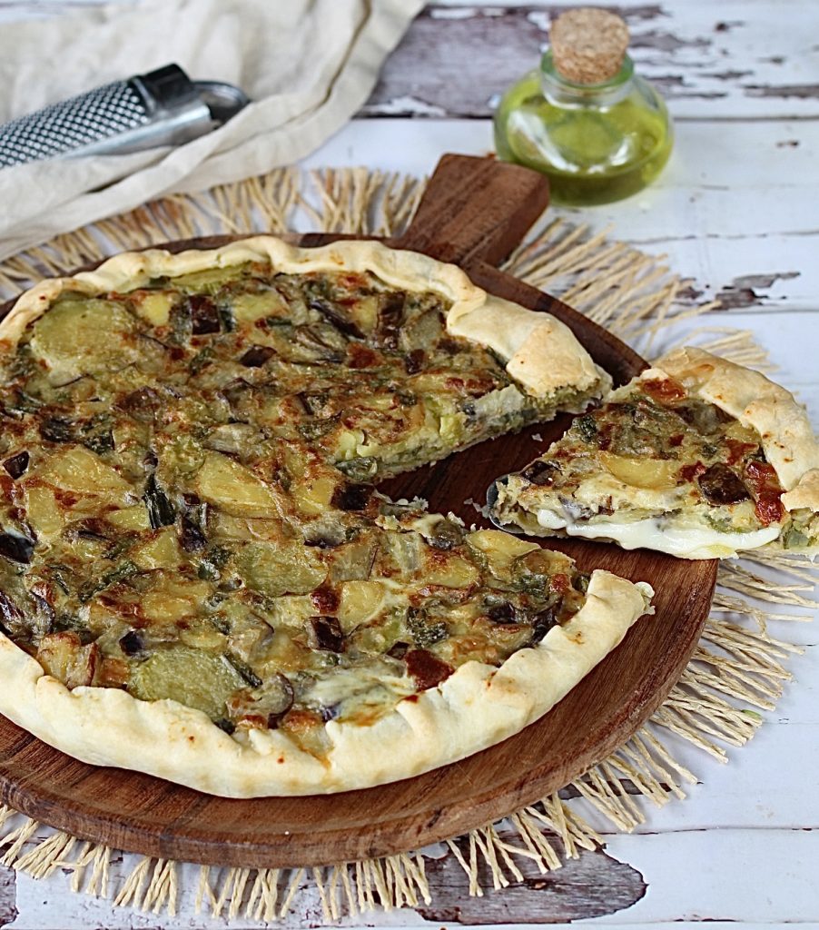 Torta rústica de legumes, uma maneira apetitosa de saboreá-los.