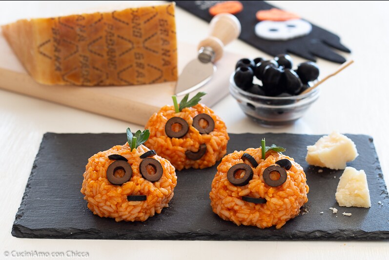ABÓBORAS DE HALLOWEEN COM GRANA PADANO