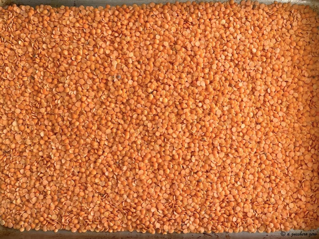 lentilhas vermelhas descascadas