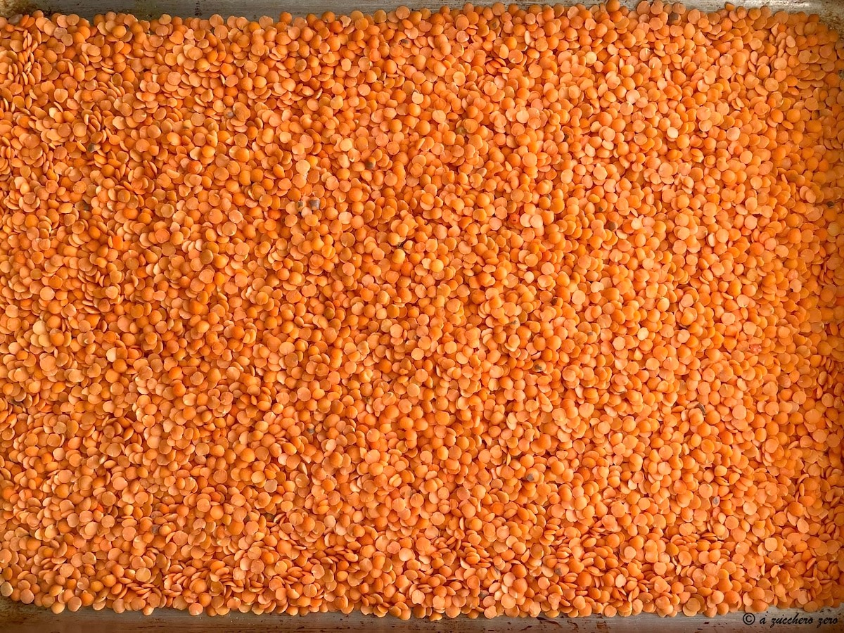Cozinhando lentilhas vermelhas descascadas digeríveis e leves