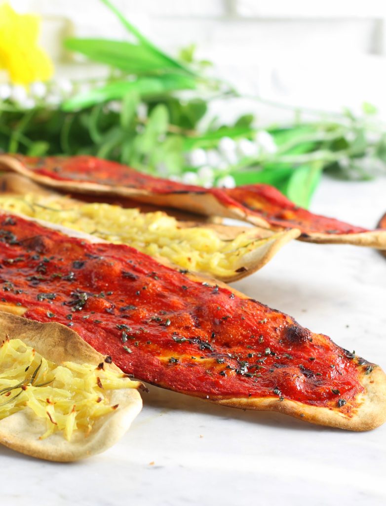 Línguas de pizza integrais e crocantes