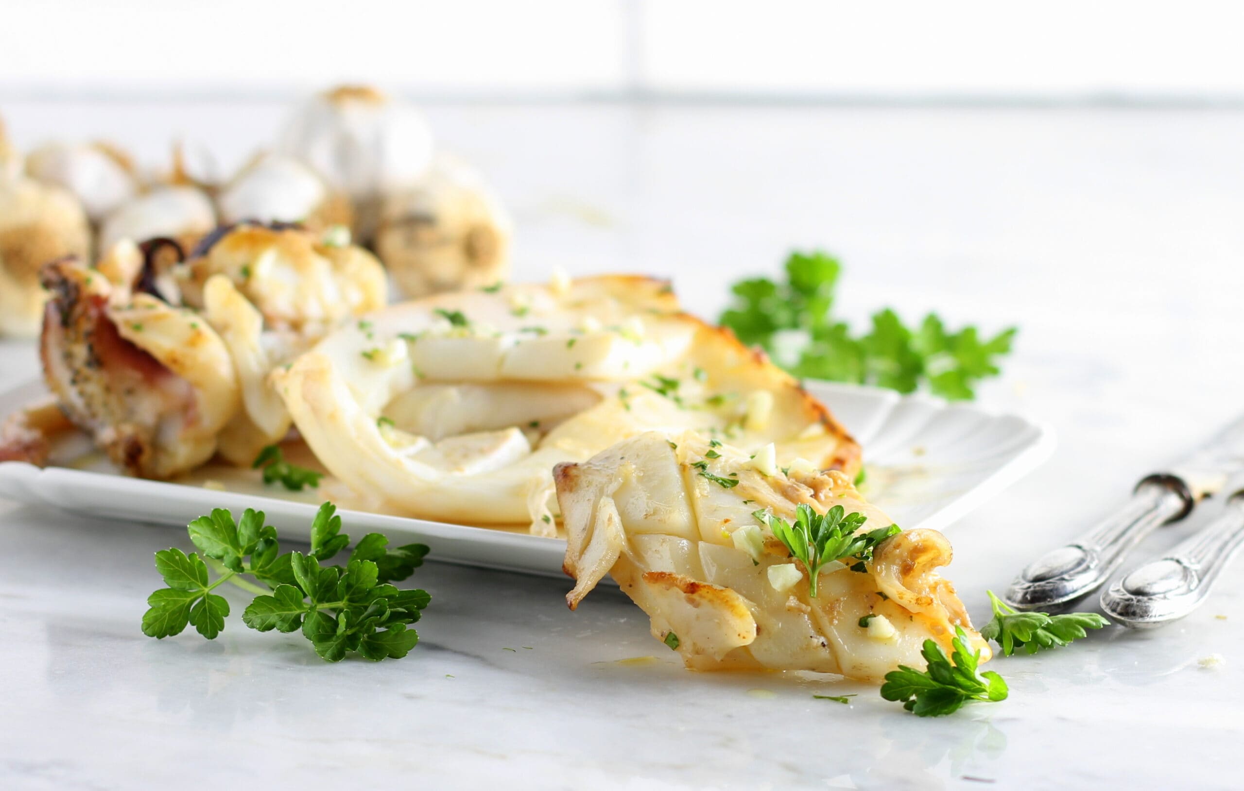 Lula grelhada na grelha