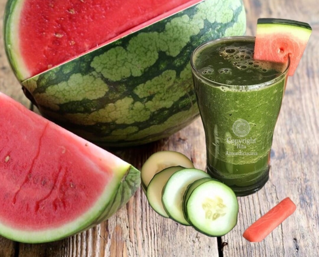 Smoothie de melancia drenante e detox
