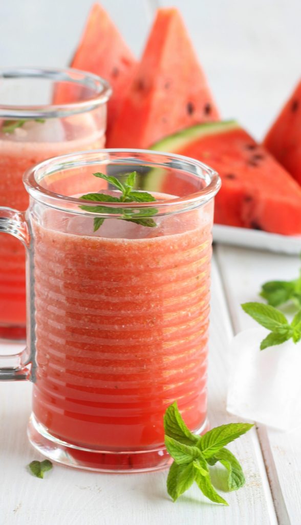 Bebida fresca de melancia