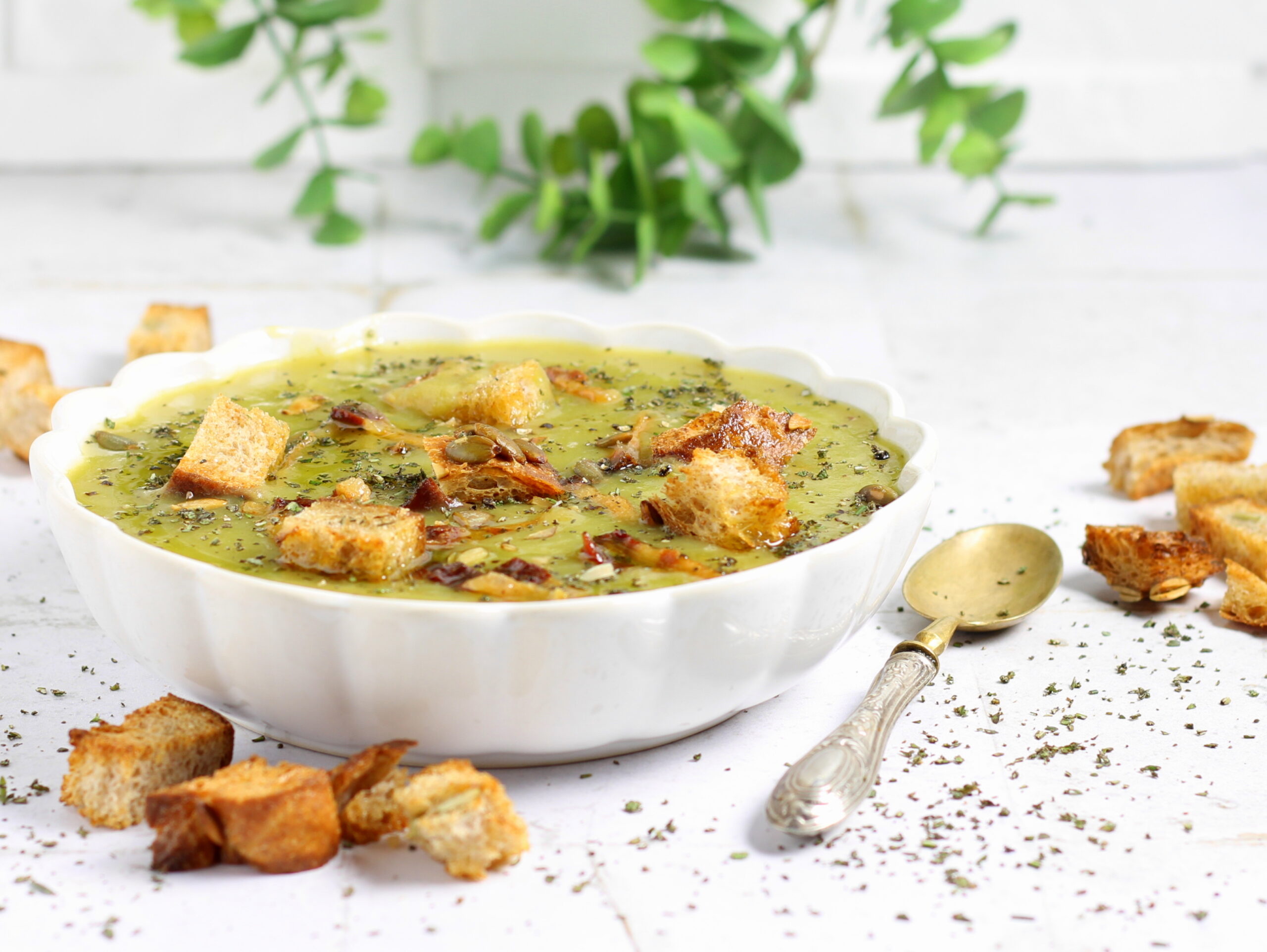 Purê de batatas e alho-poró na panela de pressão