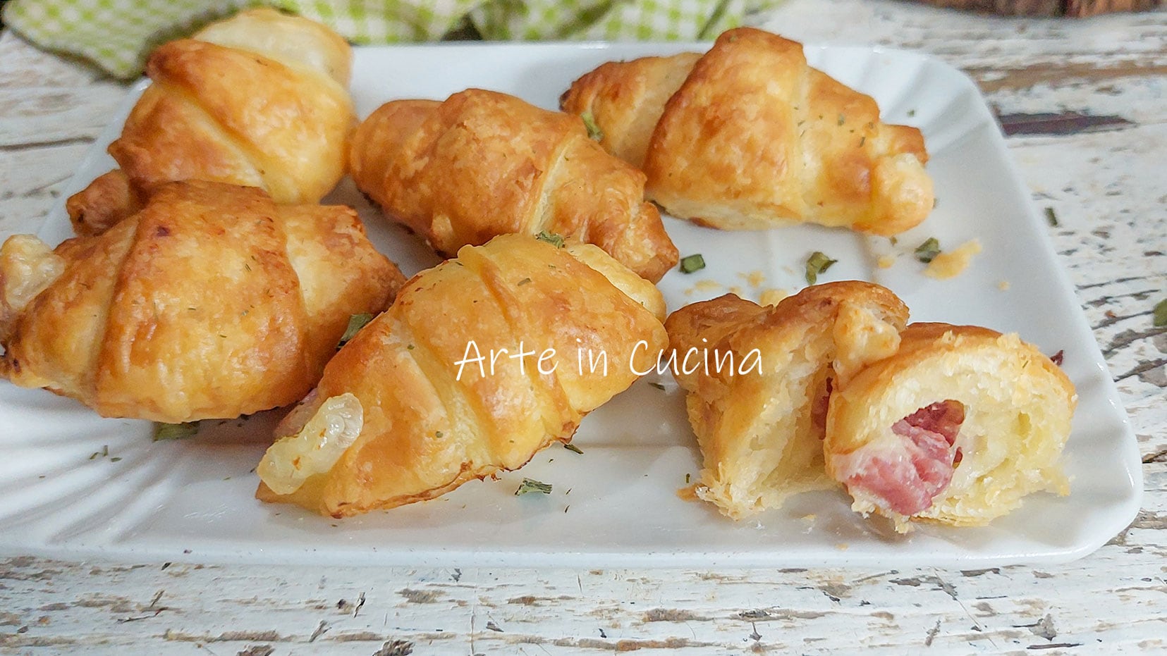 MINI CROISSANTS salgados para aperitivo em 5 minutos
