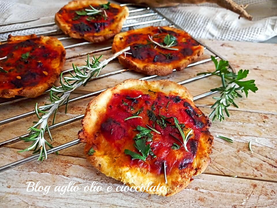 MINI PIZZAS COM BATATAS DOCES
