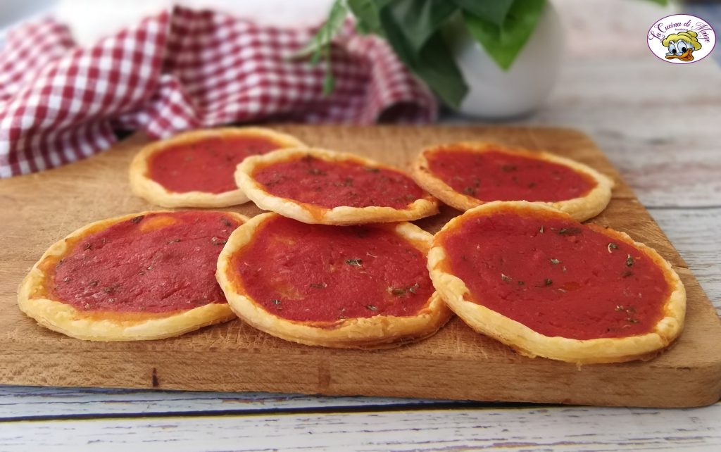 Mini pizzas de massa folhada