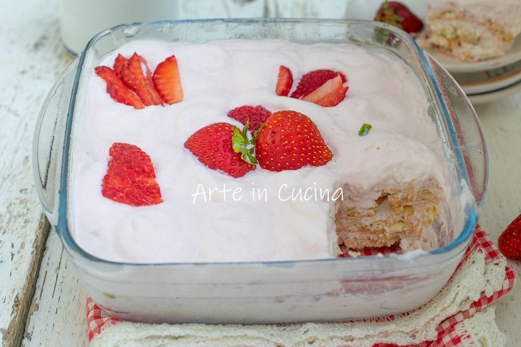 MOSAICO TIRAMISÙ com MORANGOS